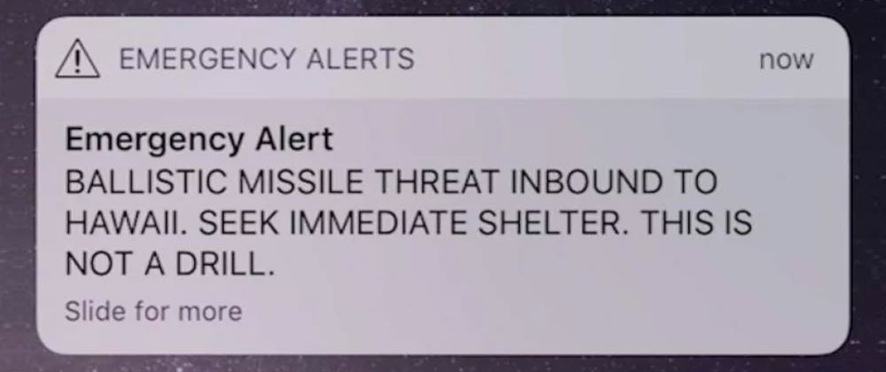 Hawaii Missile Alert Bad Software Was at Fault