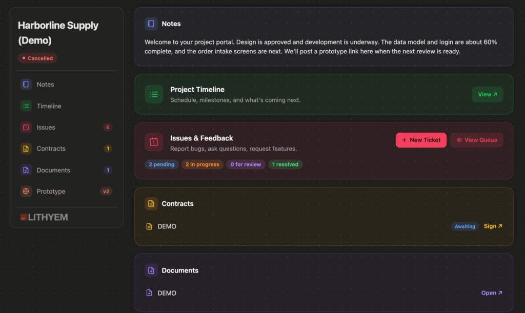 Client Delivery Platform: The client portal
