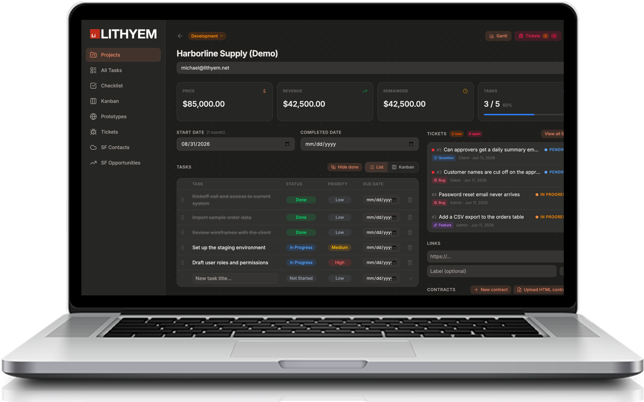 Client Delivery Platform screenshot