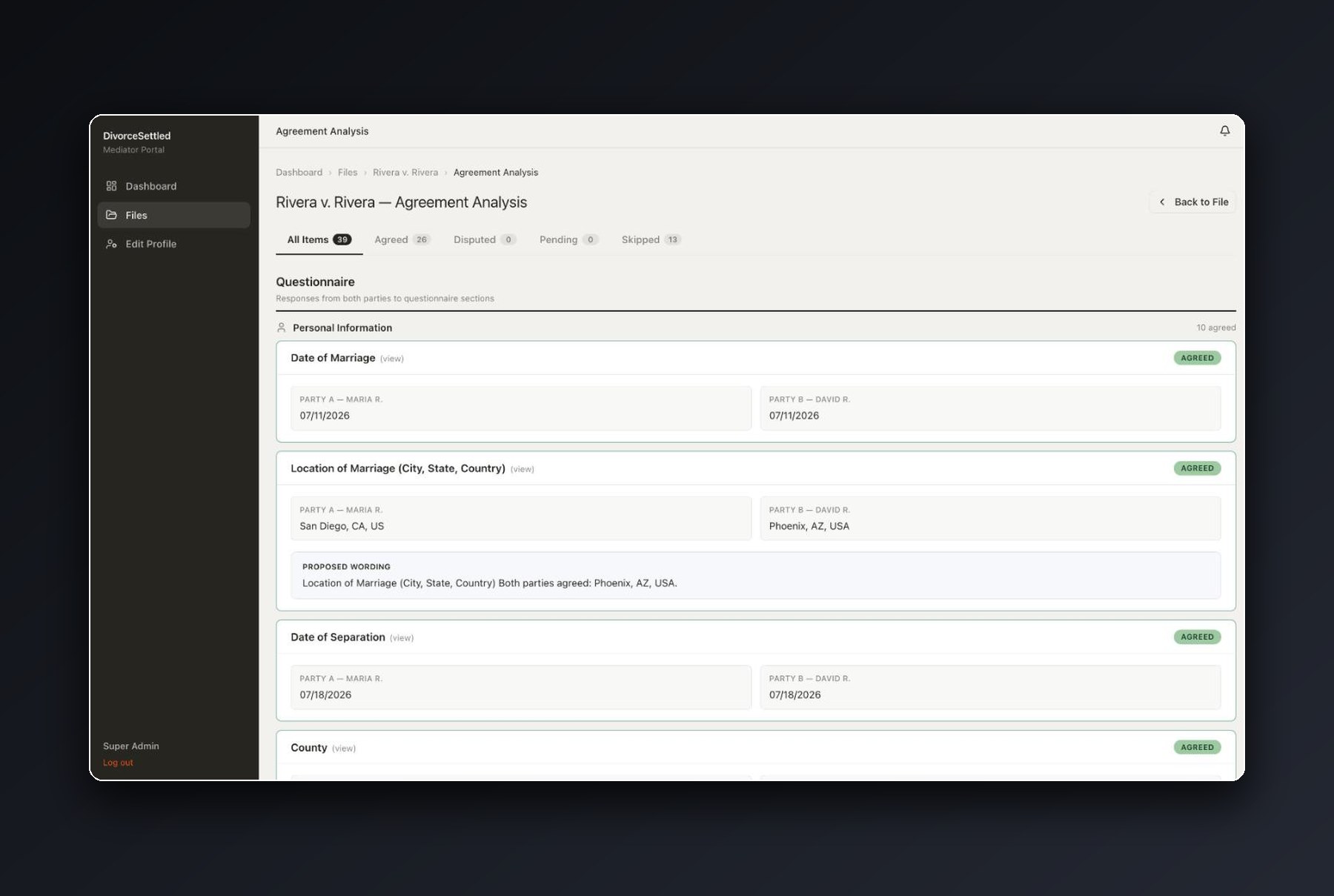 An AI-powered Divorce Mediation SaaS Platform
